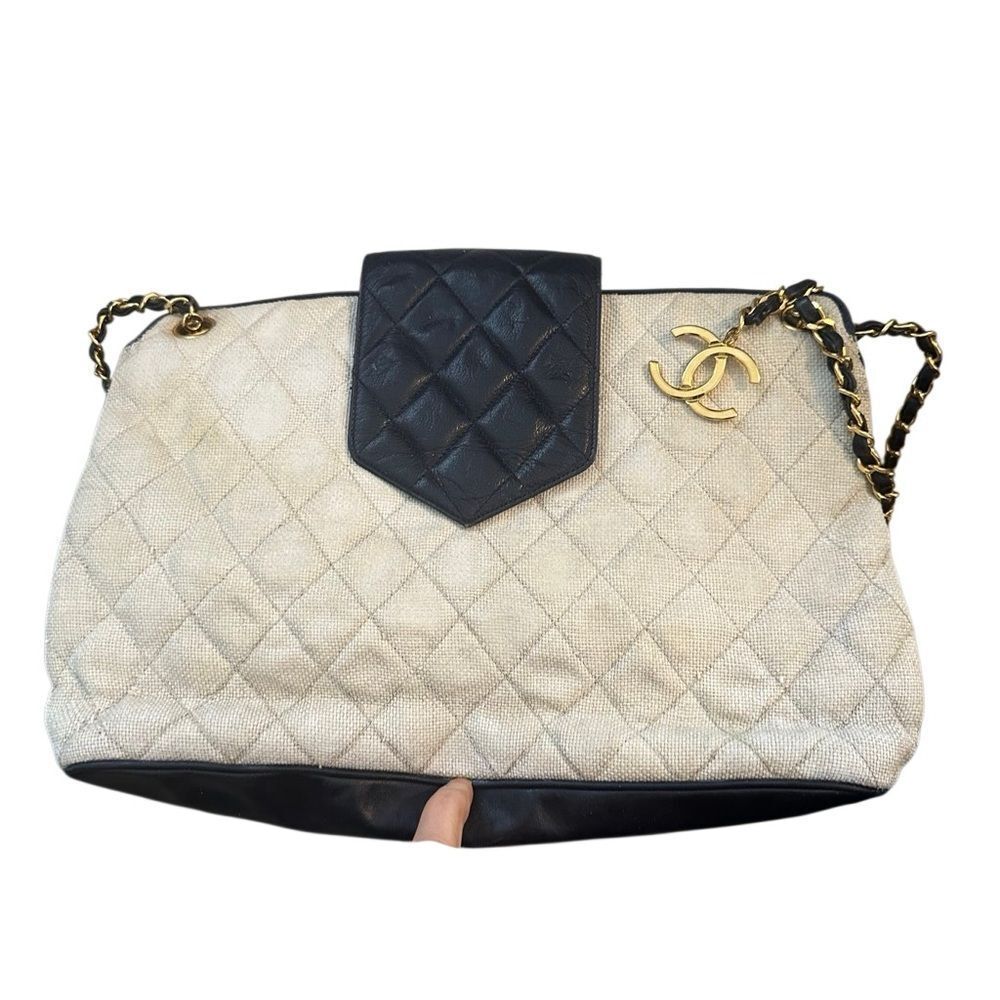 Chanel canvas and leather bag - Picture 5 of 16